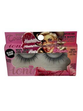 IONI Wispy Smoky Long Doll False Lashes Black Band D Curl 17mm